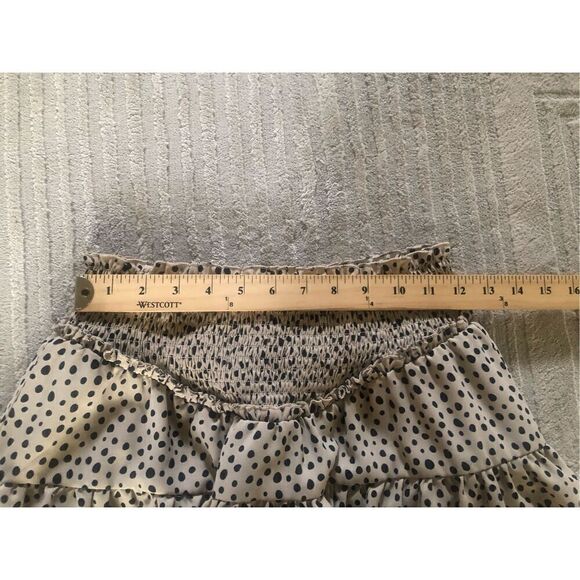 Alya Ruffle Mini Skirt Dot Print Size S - Picture 5 of 8